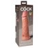 King Cock Elite 8 - Saugnapffuß, realistischer Dildo (20cm) - Naturfarbe