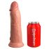 King Cock Elite 8 - připínací, realistické dildo (20 cm) - přírodní