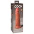 King Cock Elite 8 - sugfotdildo (20 cm) - mörk natur