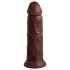 King Cock Elite 8 - zaciskane, realistyczne dildo (20 cm) - brązowy