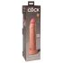 King Cock Elite 9 - Saugnapf, realistischer Dildo (23cm) - Naturfarbe