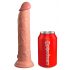 King Cock Elite 9 - Saugnapf, realistischer Dildo (23cm) - Naturfarbe