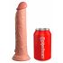 King Cock Elite 9 - naturtrogen dildo med sugpropp (23 cm)