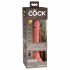 King Cock Elite 7 - sterowane radiowo, realistyczne dildo 18 cm - naturalne