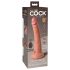 Vibratore Realistico King Cock Elite 7 con Ventosa e Telecomando (18cm) - Naturale