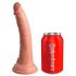 King Cock Elite 7 - Saugnapf, funkgesteuerter realistischer Vibrator 18cm - naturfarben