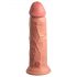 King Cock Elite 8 - Suction Cup Realistic Vibrator (20cm) - Natural