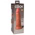 King Cock Elite 8 - Realistic Vibrator with Suction Cup 8 (Dark Natural)"