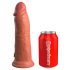 King Cock Elite 8 - realistické dildo (20 cm) - tmavé prírodné