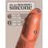 King Cock Elite 8 - Saugnapf, realistischer Vibrator 20cm (dunkles Natur)