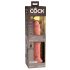 King Cock Elite 9 - Suction Cup Vibrator 9 Inch - Natural