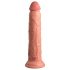 King Cock Elite 9 - piesūceknis, radiobūvēt vibrators 23cm - dabīgs