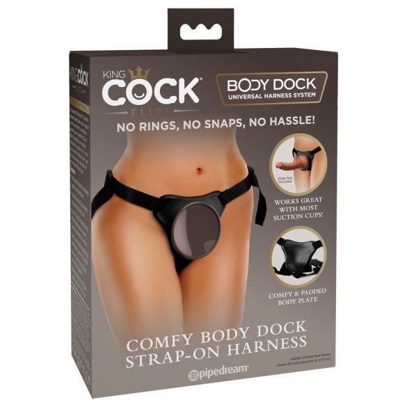 King Cock Elite Comfy Dock - harnais (marron)