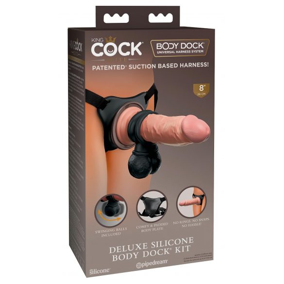 Set dildo cu ham King Cock Elite Deluxe