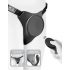 Body Dock G-spot Pro - oplaadbare, draadloze strap-on slip (zwart)