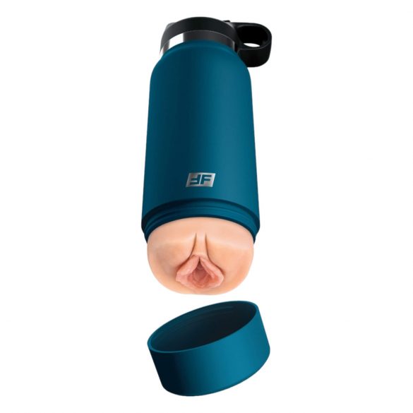 Fuck Flask Privé Genot - kunstvagina in fles (blauw-natuur)