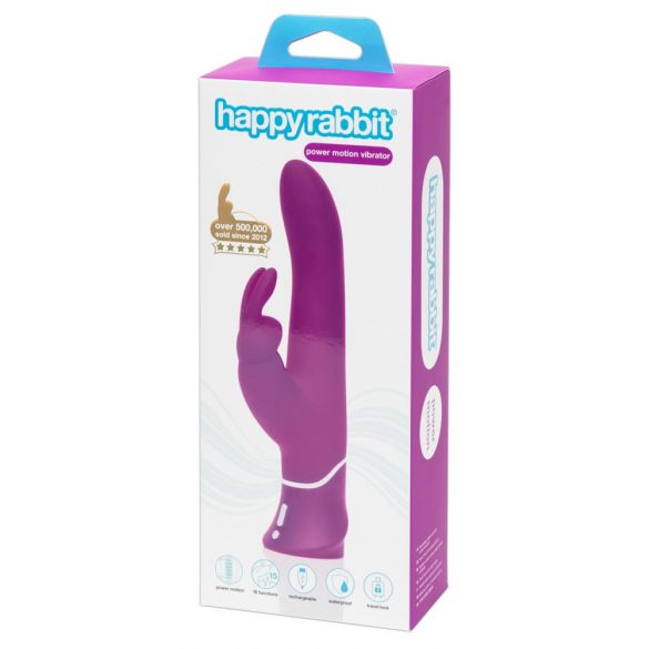 Happyrabbit Power Motion - vibrator na baterije, vodootporan, udarni vibrator (ljubičasti)