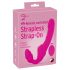 Strepless Strap-On - vibratore indossabile (rosa)