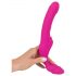 Strepless Strap-On - vibratore indossabile (rosa)