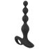 Black Velvet - Rechargeable, Waterproof Beaded Anal Vibrator (Black)