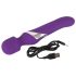 Javida Wand & Pearl - 2-in-1 massagestav vibrator (paars)