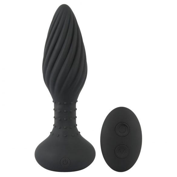 ANOS - Rotating Beaded Anal Vibrator (Black)