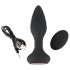 ANOS - Rechargeable, Radio-Controlled, Rotating Beaded Spiral Anal Vibrator (Black)