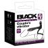 Black Velvet - inel pentru penis și vibrator pentru cuplu, cu acumulator (negru)