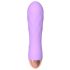 Vibrator mini Cuties - reincarcabil, rezistent la apă, cu grilaj (mov)