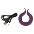 Couples Choice - Rechargeable Dual Motor Penis Ring (Purple)