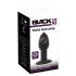 Vibrator anal din silicon Black Velvet Twist - cu acumulator (negru)