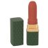 Emerald Love - oplaadbare, waterdichte lipstick vibrator (groen-bordeaux)