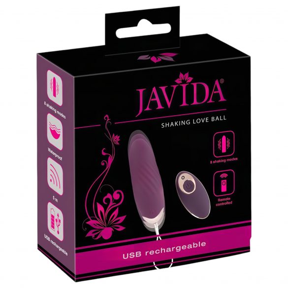 Javida Shaking Love - Wireless Pulsating Vibrating Egg (Purple)