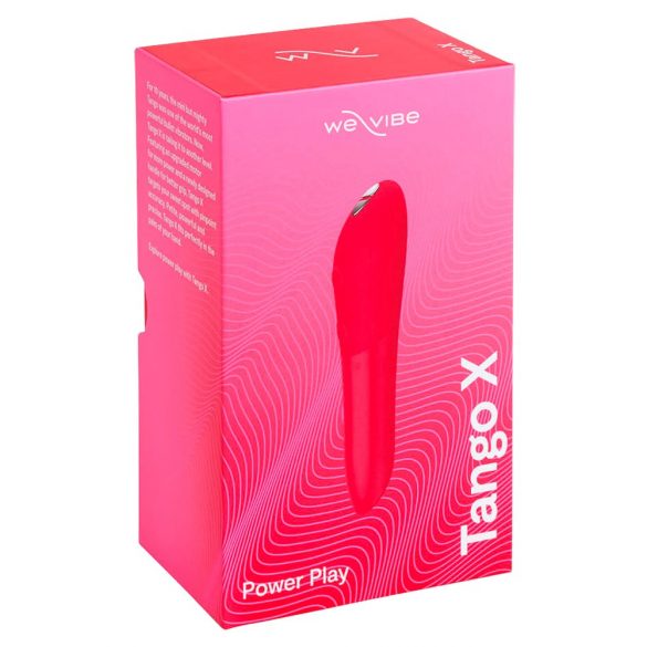 We-Vibe Tango X - įkraunamas, atsparus vandeniui lazdelės formos vibratorius (koralo spalvos)