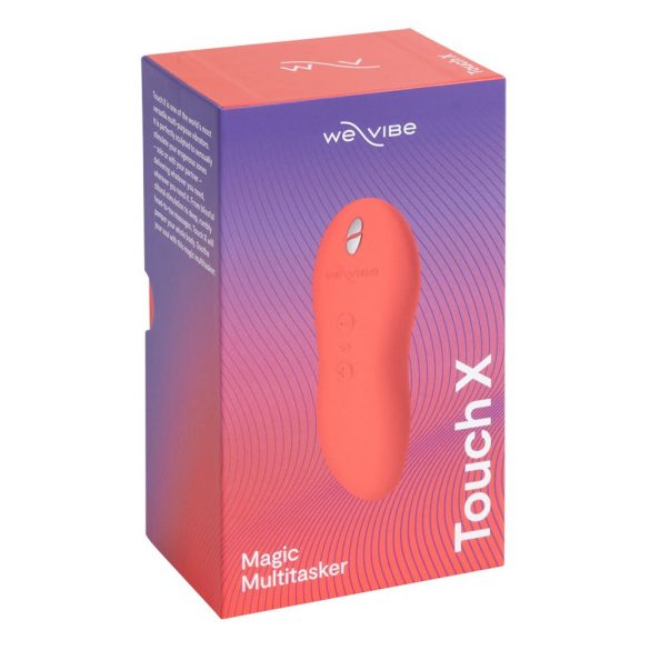 We-Vibe Touch X - επαναφορτιζόμενος, αδιάβροχος δονητής κλειτορίδας (κοραλί)