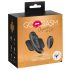 Chilot cu vibrator pentru clitoris - controlat prin radio, cu acumulator (negru)