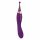 Javida - Ensemble stimulateur clitoridien et vibromasseur rechargeable 2en1 (violet)