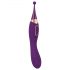 Javida - 2-in-1 Rechargeable Clitoral Stimulator and Vibrator Set (Purple)