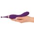 Javida - 2in1 Rechargeable Clitoral Stimulator and Vibrator Set (Purple)