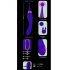 Javida - Set 2în1 cu stimulatoare clitoridiană și vibrator cu acumulator (mov)