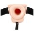 You2Toys Strap-on - punjivi, šuplji vibrator na remen (prirodni)