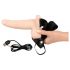 You2Toys Strap-on - aufladbarer, hohler, ansteckbarer Vibrator (natur)