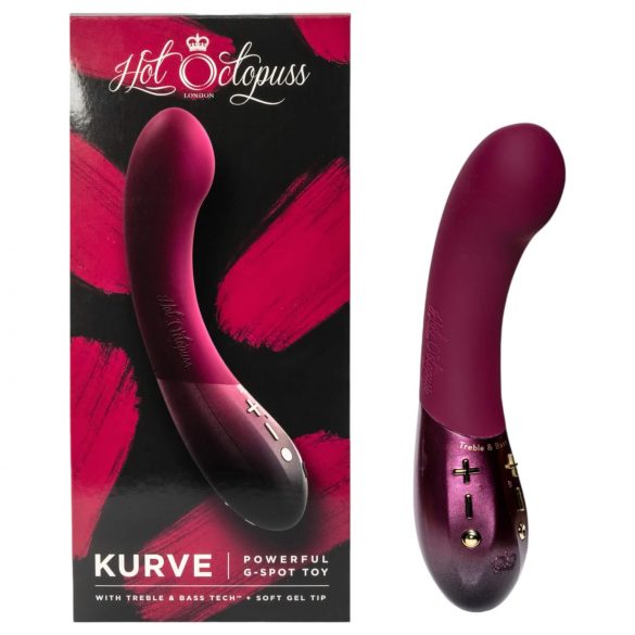 Hot Octopuss Kurve - Oppladbar vanntett G-punktvibrator (lilla)