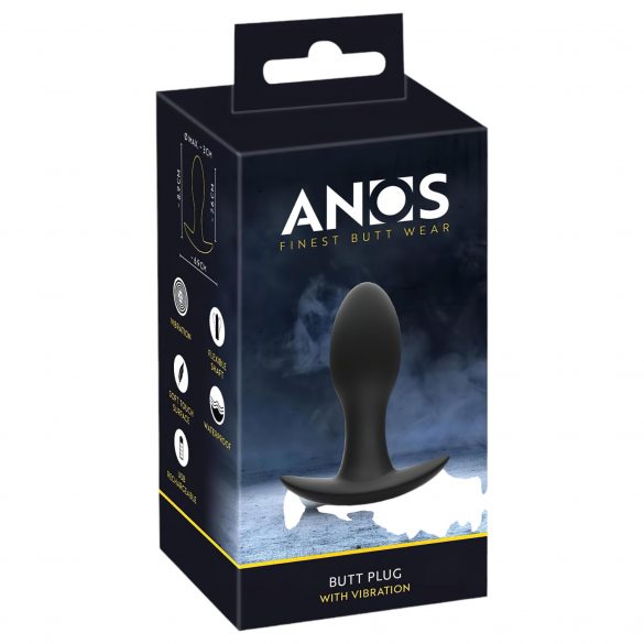 ANOS - Rechargeable, Waterproof Prostate Vibrator (Black)