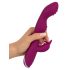 SOURIRE - Vibromasseur flexible avec bras clitoridien et stimulation du point G (violet)