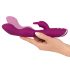 SMILE - flexible vibrator with clitoral arm for A and G-spot (purple)