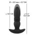 Vibrator anal cu telecomandă ANOS (negru)