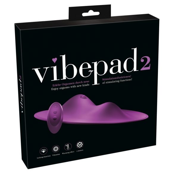 VibePad 2 - Ασύρματο δονητικό μαξιλάρι με γλώσσα (μωβ)