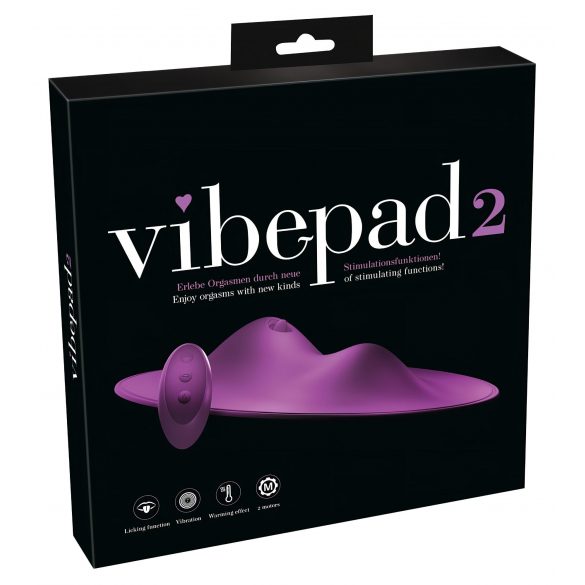 Cuscino Vibrante e Leccante con Ricarica e Telecomando - VibePad 2 (Viola)