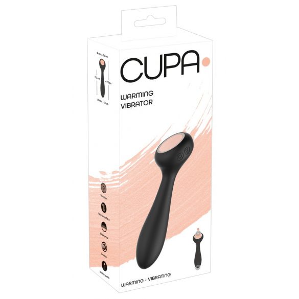 You2Toys CUPA - vibromasseur rechargeable et chauffant 2-en-1 (noir)